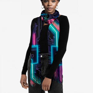 Neon Tech #2 Pashmina by Bazaar Design Style