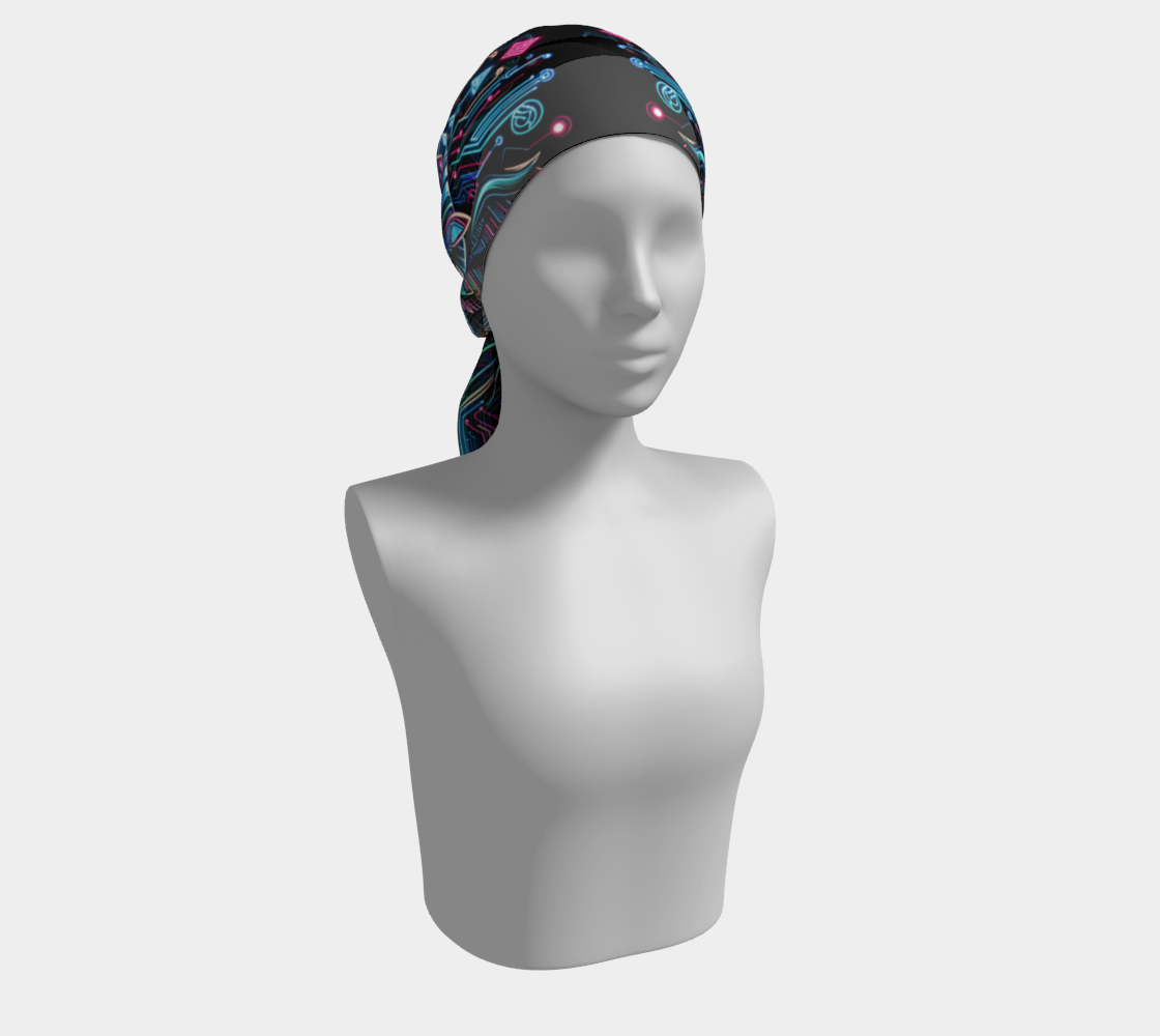 Egyptian Tech Bastet Long Shawl by Bazaar Design Style