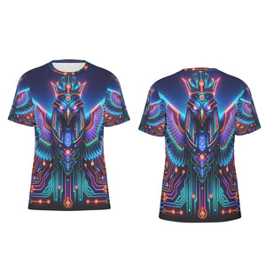 Egyptian Tech Horus Cotton T-shirt by Bazaar Design Style