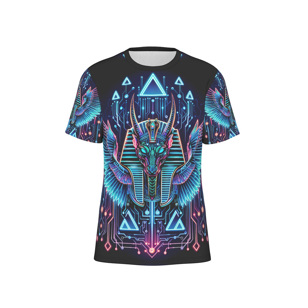 Egyptian Tech Sobek Cotton T-shirt by Bazaar Design Style
