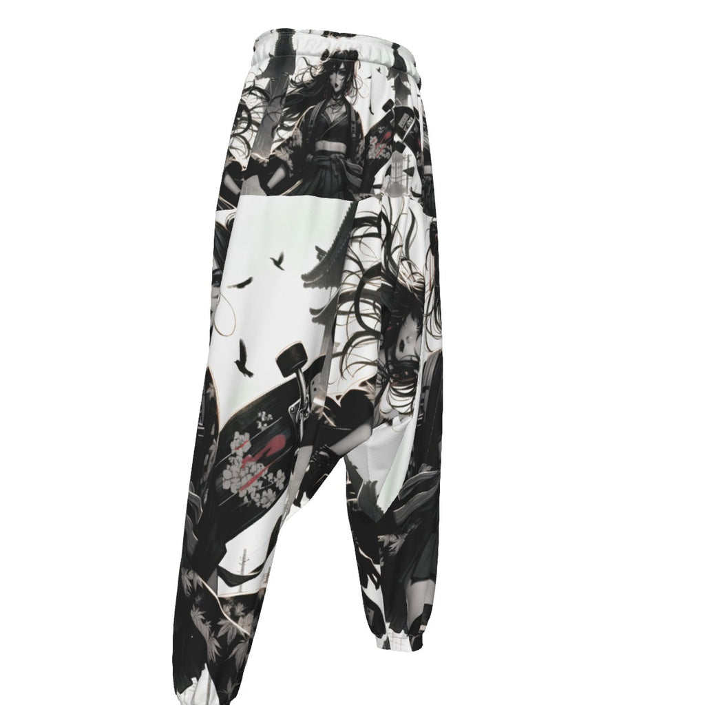 Anime Pin-Up Girl Longboard Harem Pants by Bazaar Design Style
