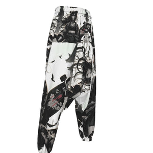 Anime Pin-Up Girl Longboard Harem Pants by Bazaar Design Style