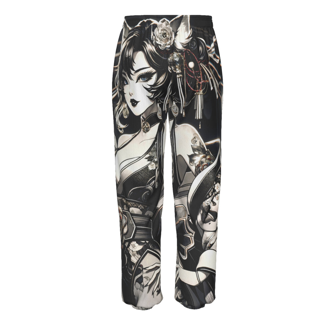 Anime Pin-Up Cat Girl Cotton Sweatpants