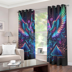 Egyptian Tech Anubis Blackout Curtains with Grommets by Bazaar Design Style