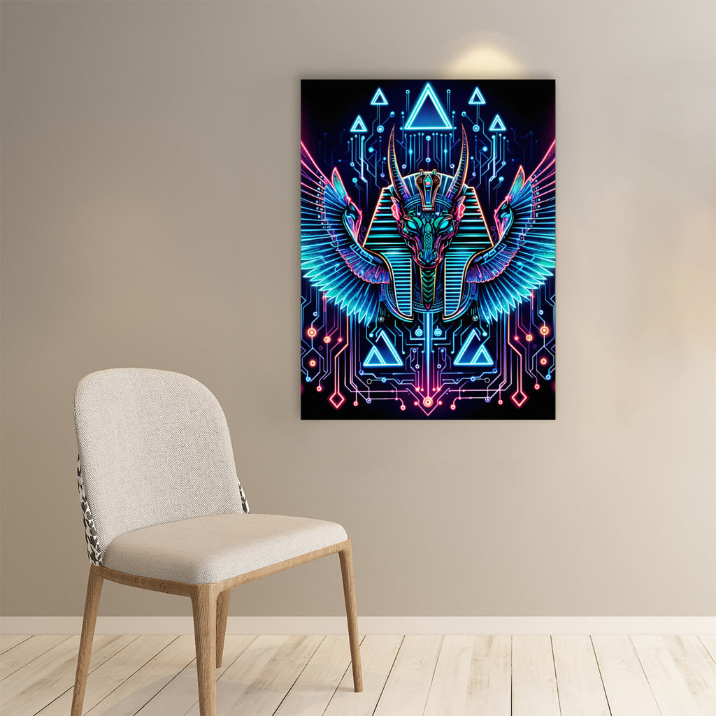 Egyptian Tech Sobek Poster by Bazaar Design Style