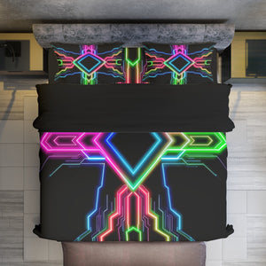 Neon Tech Duvet Cover Set by Bazaar Design Style (T,F,Q)