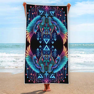 Egyptian Tech Sobek Beach Towel by Bazaar Design Style