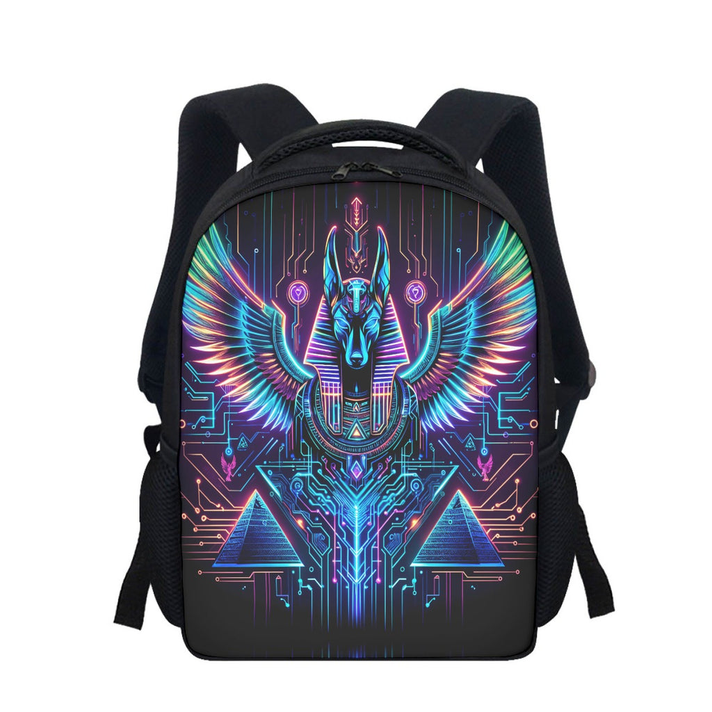 Egyptian Tech Anubis Student Backpack by Bazaar Design Style