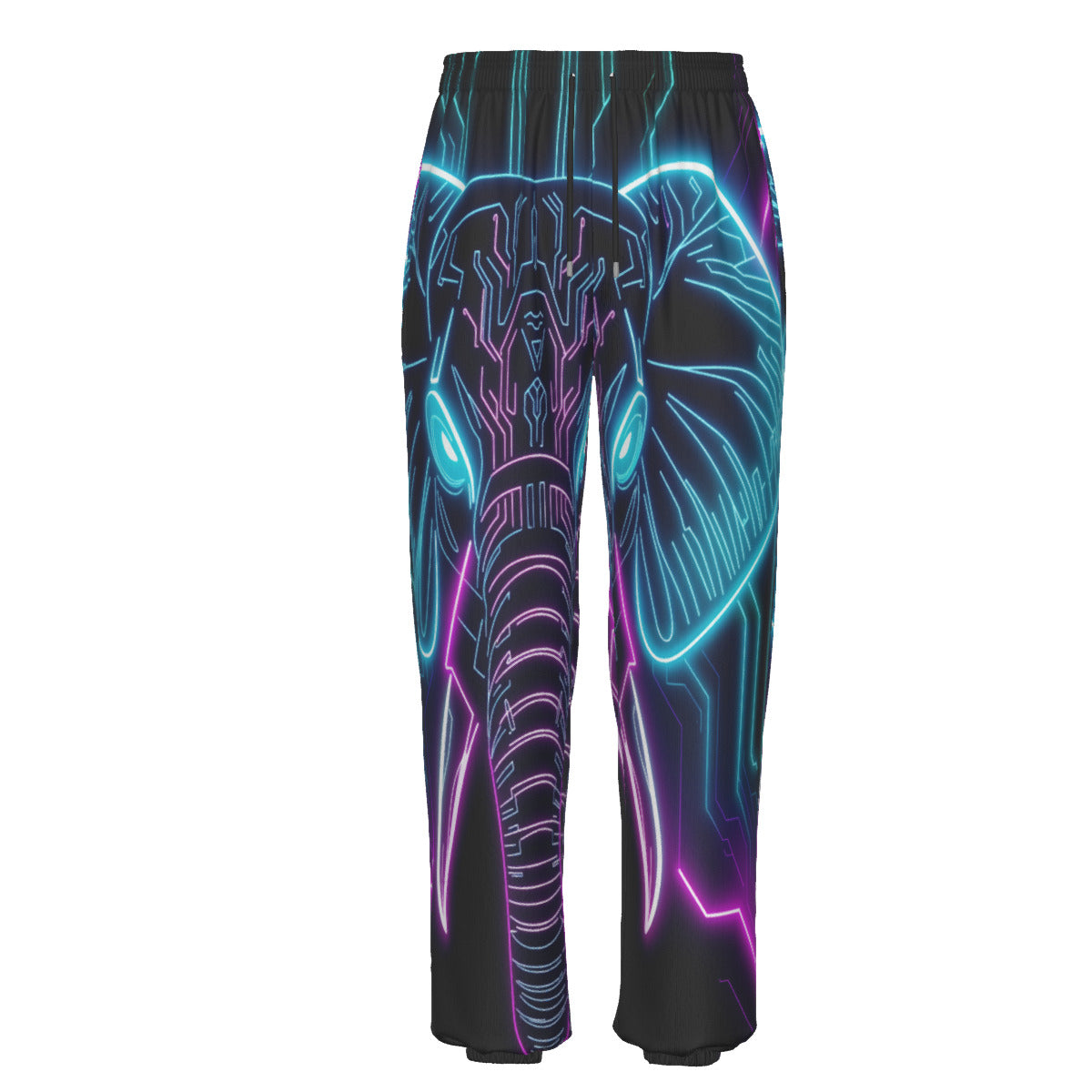 Neon Spirit Animal Elephant Cotton Sweatpants