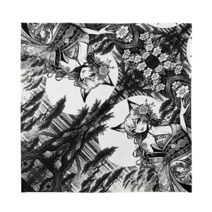 Anime Pin-up Girl Fox Bandana by Bazaar Design Style