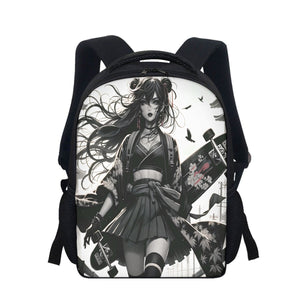 Anime Pin-up Girl Longboard Student Backpack by Bazaar Design Style