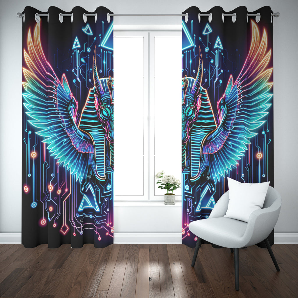 Egyptian Tech Sobek Blackout Curtains with Grommets by Bazaar Design Style