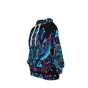 Egyptian Tech Sobek Cotton Pullover Hoodie by Bazaar Design Style