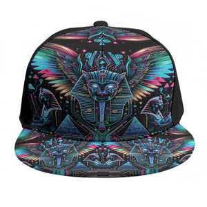 Egyptian Tech Bastet Snapback Hat by Bazaar Design Style