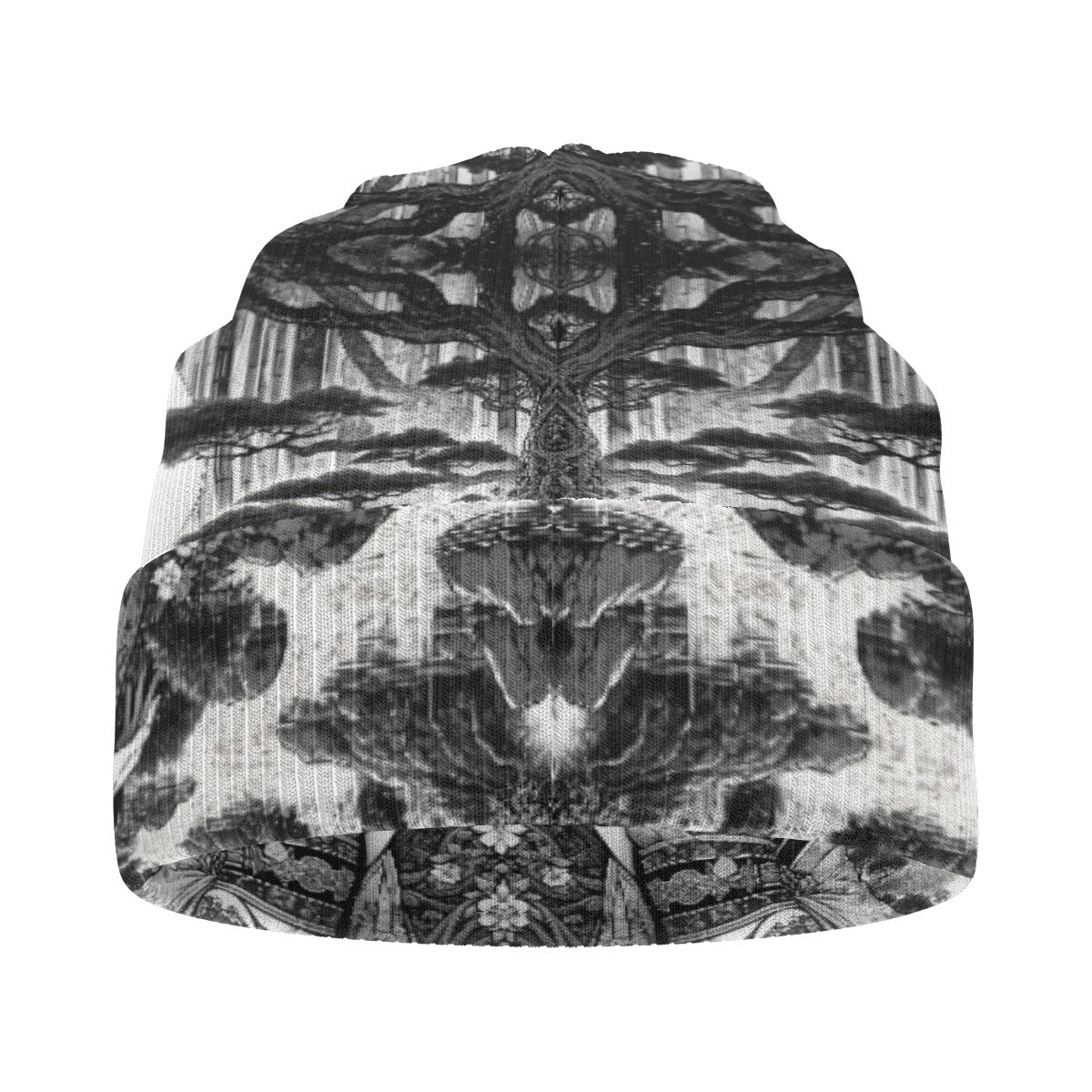 Anime Pin-up Girl Fox Beanie Hat by Bazaar Design Style