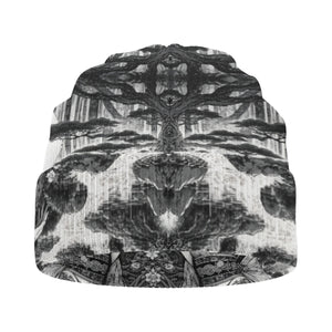 Anime Pin-up Girl Fox Beanie Hat by Bazaar Design Style