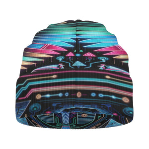 Egyptian Tech Bastet Beanie Hat by Bazaar Design Style