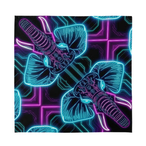 Neon Spirit Animal Elephant Bandana by Bazaar Design Style