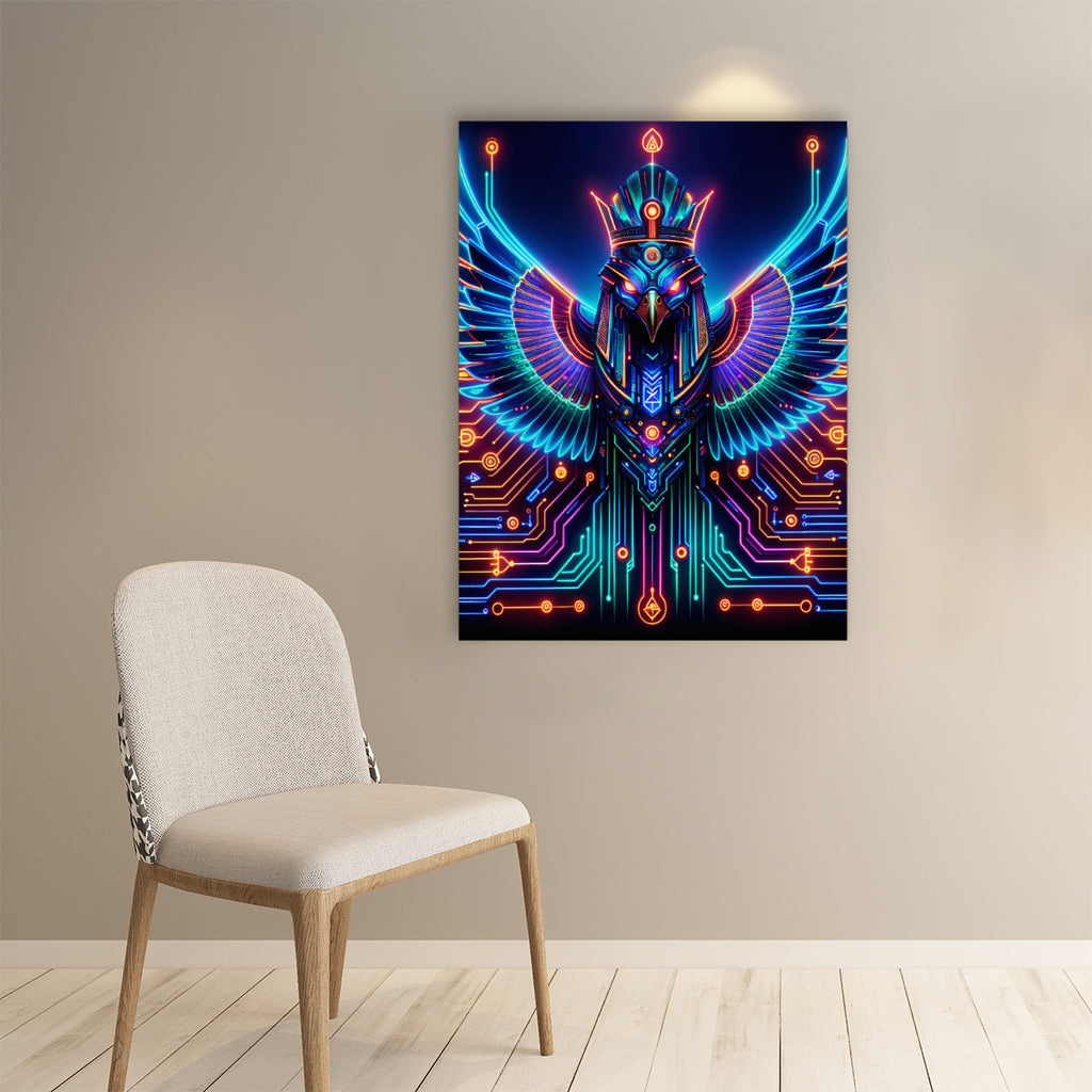 Egyptian Tech Horus Poster by Bazaar Design Style