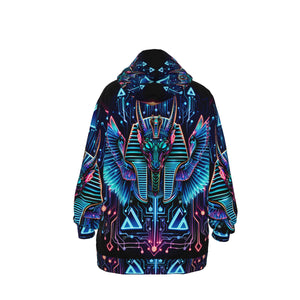 Egyptian Tech Sobek Cotton Pullover Hoodie by Bazaar Design Style