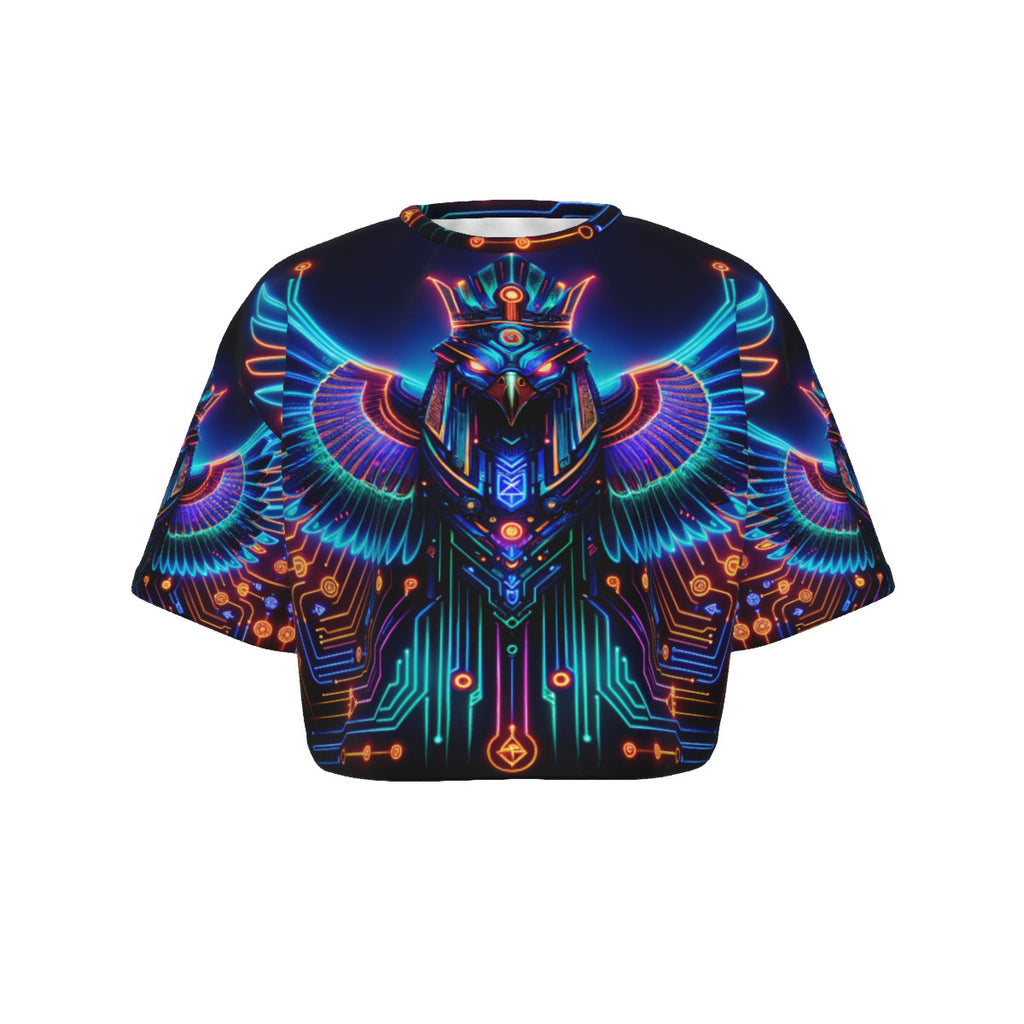 Egyptian Tech Horus Crop Top T-Shirt