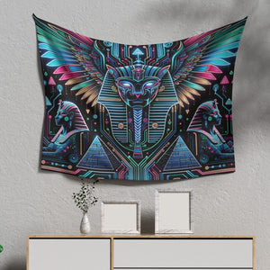 Egyptian Tech Bastet Tapestry by Bazaar Design Style