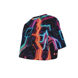 Neon Tech #2 Crop Top T-Shirt