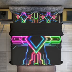 Neon Tech Duvet Cover Set by Bazaar Design Style (K,CK)