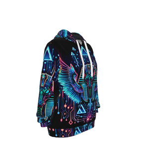 Egyptian Tech Sobek Cotton Pullover Hoodie by Bazaar Design Style