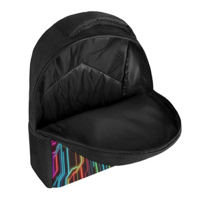 Neon Spirit Animal Wolf Student Backpack by Bazaar Design Style