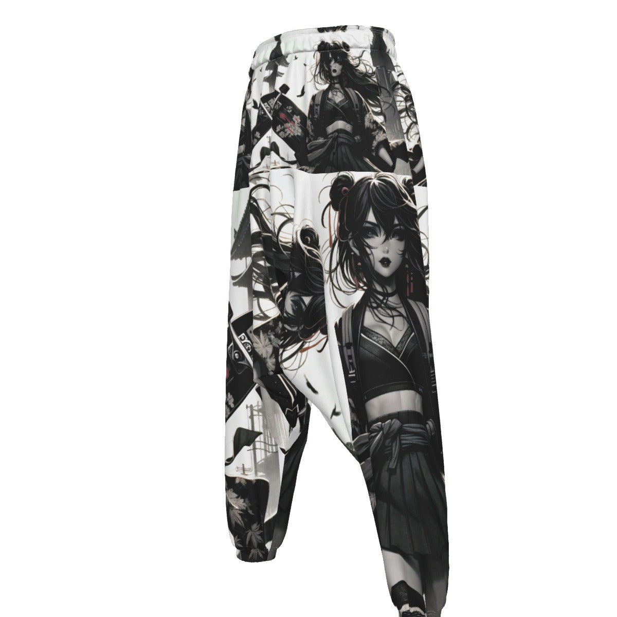 Anime Pin-Up Girl Longboard Harem Pants by Bazaar Design Style