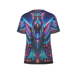 Egyptian Tech Horus Cotton T-shirt by Bazaar Design Style