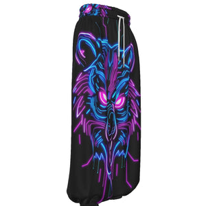 Neon Spirit Animal Bear Lantern Pants by Bazaar Design Style