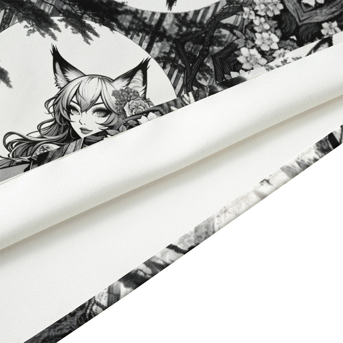 Anime Pin-up Girl Fox Bandana by Bazaar Design Style