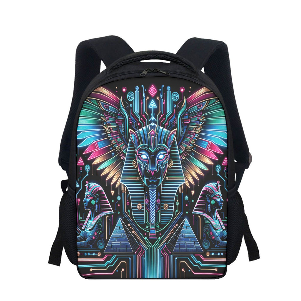 Egyptian Tech Bastet Student Backpack by Bazaar Design Style