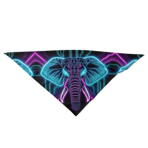Neon Spirit Animal Elephant Bandana by Bazaar Design Style