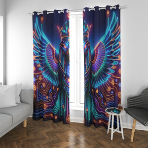 Egyptian Tech Horus Blackout Curtains with Grommets by Bazaar Design Style