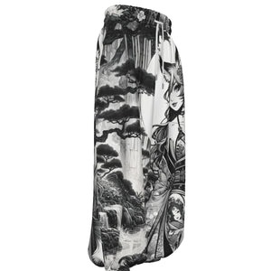 Anime Pin-up Girl Fox Lantern Pants by Bazaar Design Style