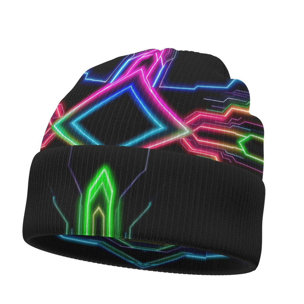 Neon Tech Beanie Hat by Bazaar Design Style