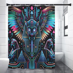 Egyptian Tech Bastet Shower Curtain by Bazaar Design Style