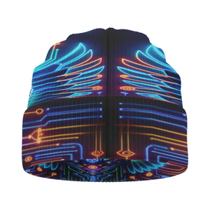 Egyptian Tech Horus Beanie Hat by Bazaar Design Style
