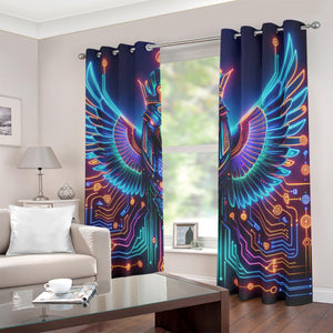 Egyptian Tech Horus Blackout Curtains with Grommets by Bazaar Design Style