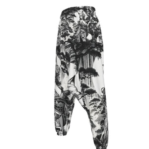 Anime Pin-up Girl Fox Harem Pants by Bazaar Design Style