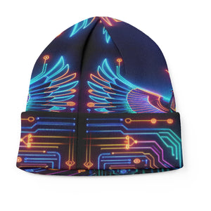 Egyptian Tech Horus Beanie Hat by Bazaar Design Style