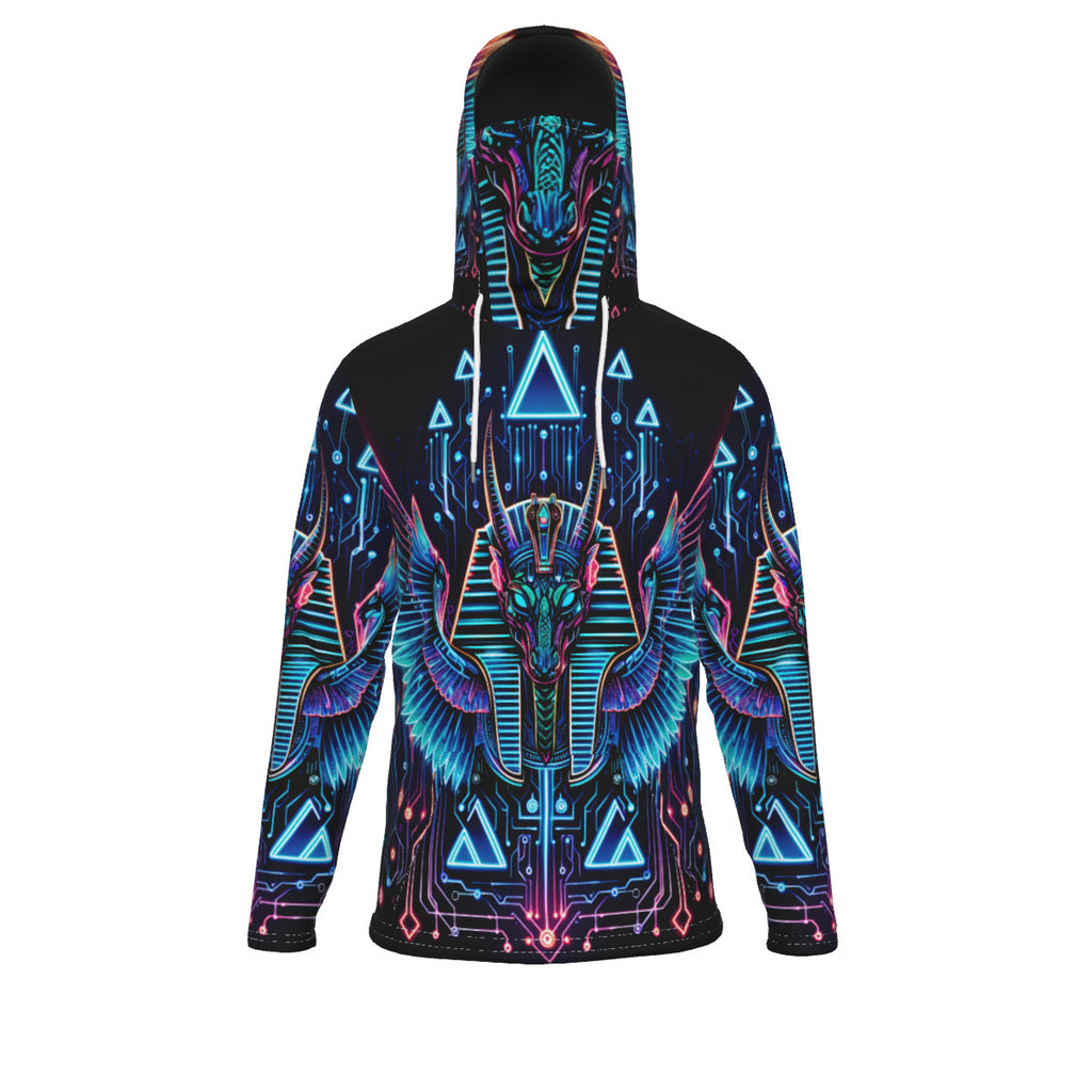 Egyptian Tech Sobek Hoodie with Mask by Bazaar Design Style