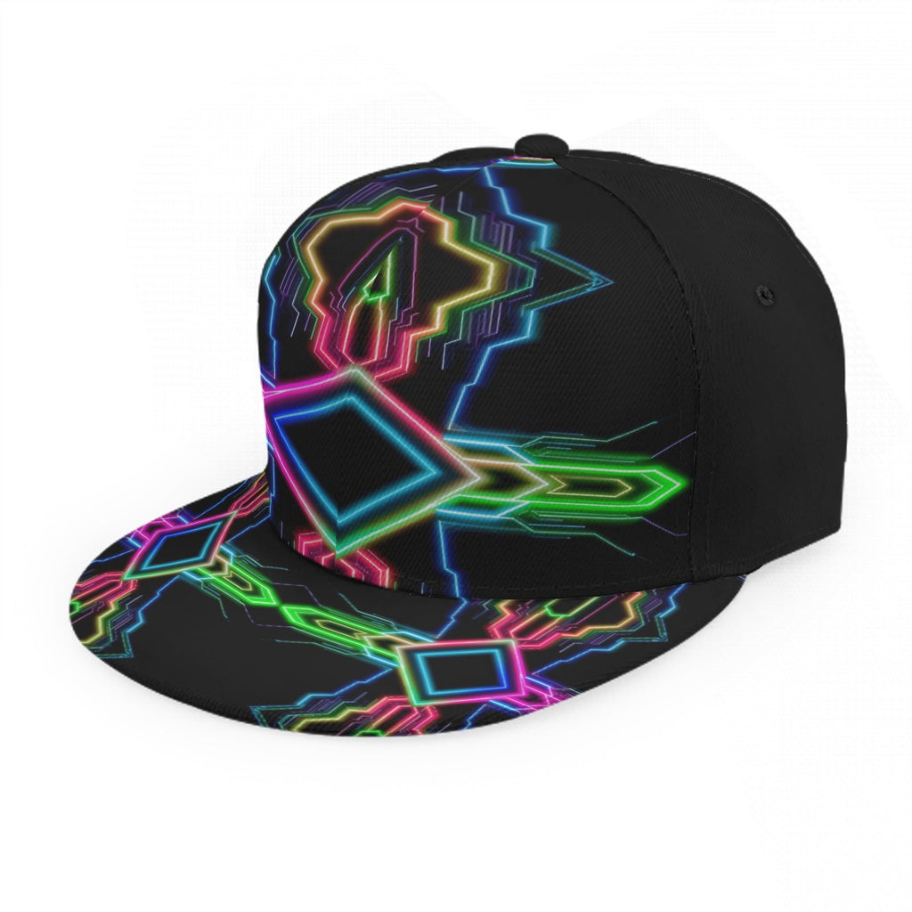 Neon Tech Snapback Hat by Bazaar Design Style
