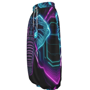 Neon Spirit Animal Elephant Lantern Pants by Bazaar Design Style