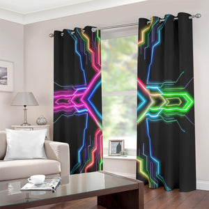 Neon Tech Blackout Curtains with Grommets by Bazaar Design Style