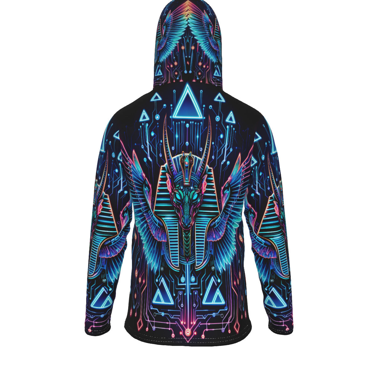 Egyptian Tech Sobek Hoodie with Mask by Bazaar Design Style