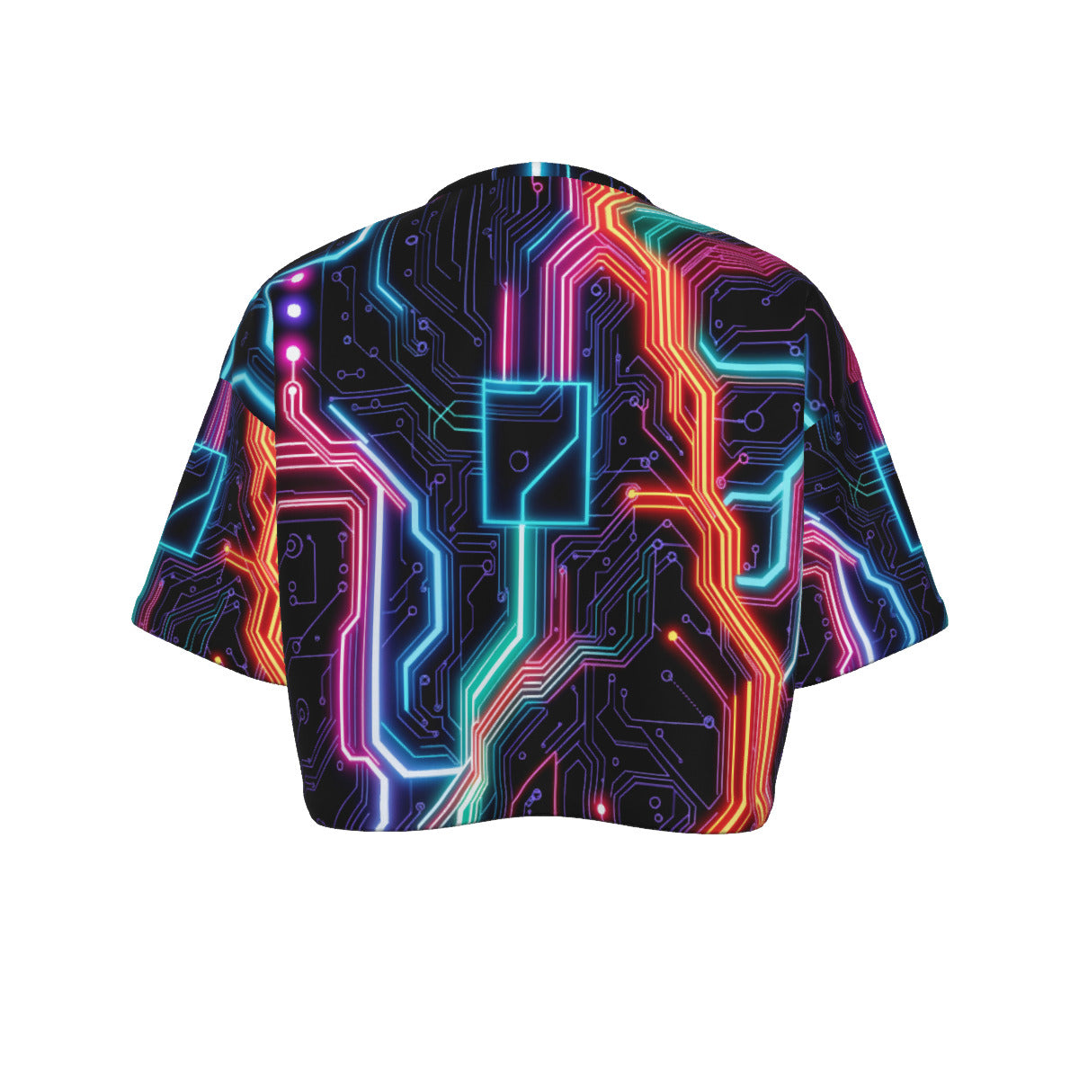 Neon Tech #2 Crop Top T-Shirt